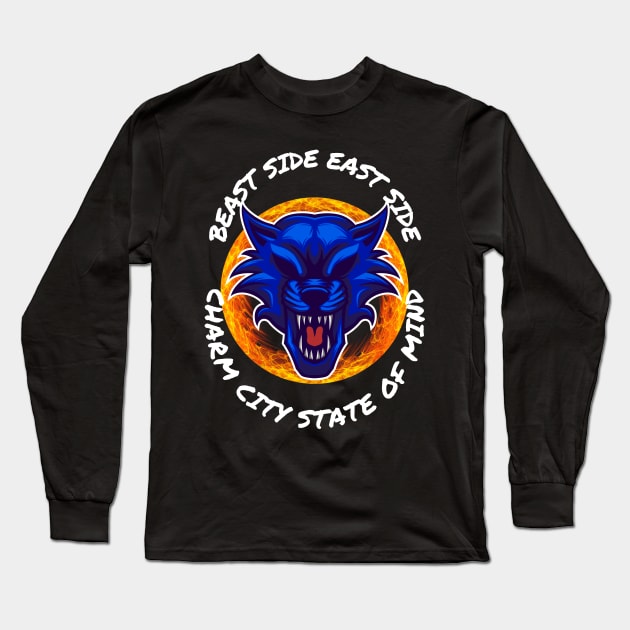 BEAST SIDE EAST SIDE CHARM CITY STATE OF MIND DESIGN Long Sleeve T-Shirt by The C.O.B. Store